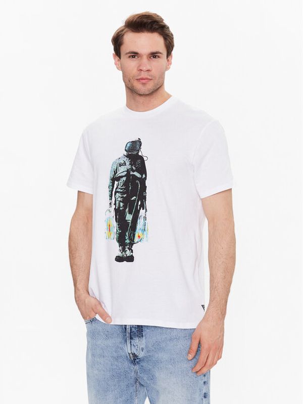 Guess Guess Тишърт Saceman M3GI79 K9RM3 Бял Regular Fit