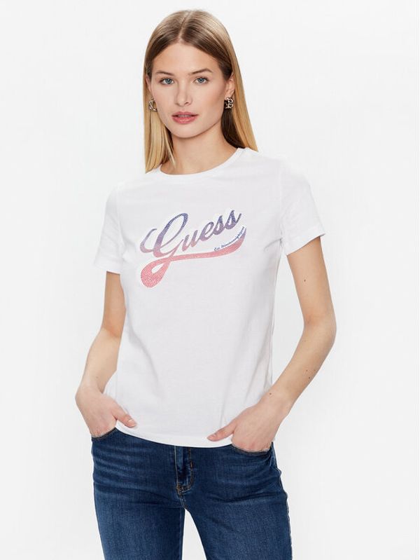 Guess Guess Тишърт Shaded Logo W3GI34 I3Z14 Бял Regular Fit
