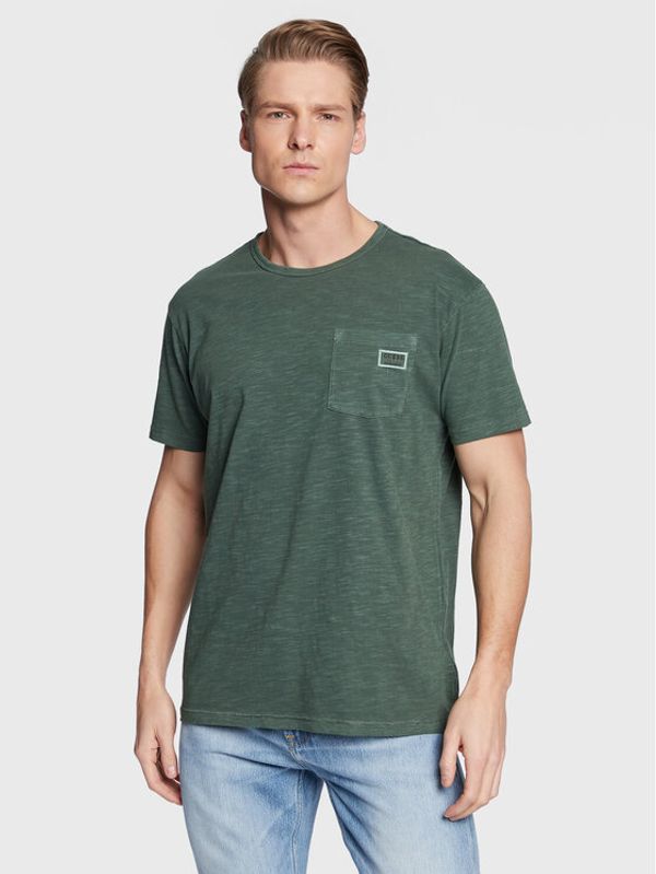 Guess Guess Тишърт Siollan M3RI30 KBL31 Зелен Regular Fit