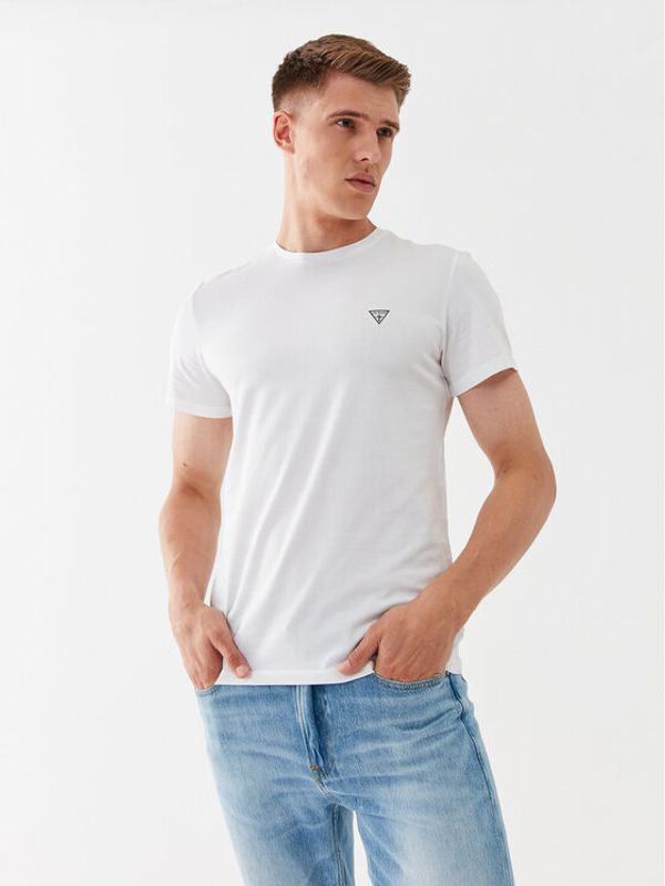 Guess Guess Тишърт U97M00 K6YW1 Бял Slim Fit