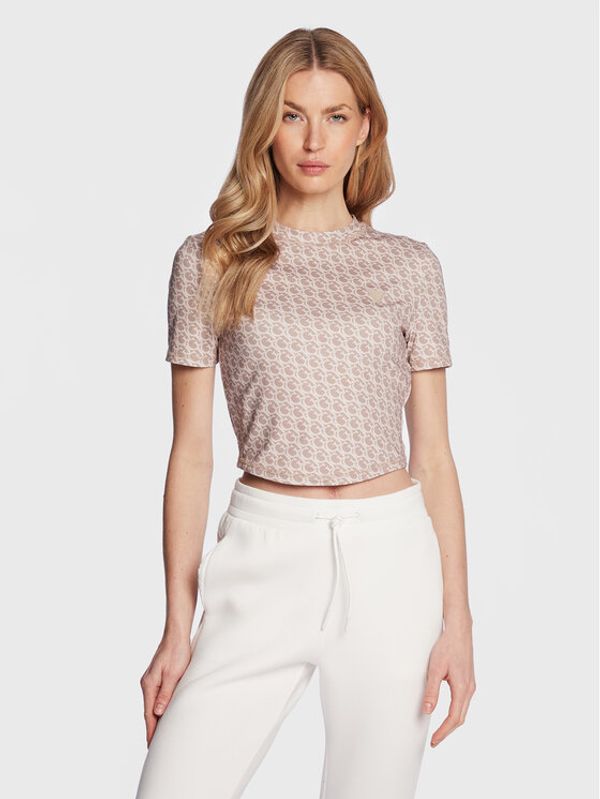 Guess Guess Тишърт V3GP18 MC03W Кафяв Regular Fit