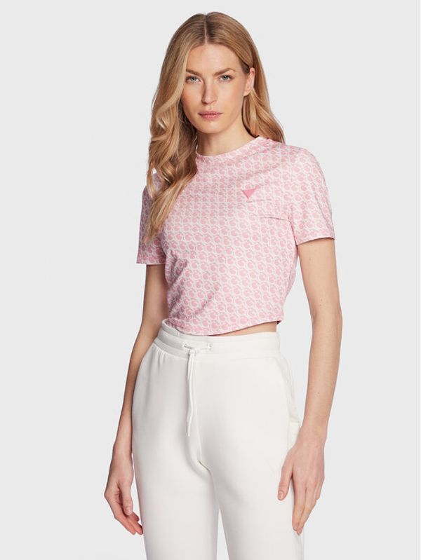 Guess Guess Тишърт V3GP18 MC03W Розов Regular Fit