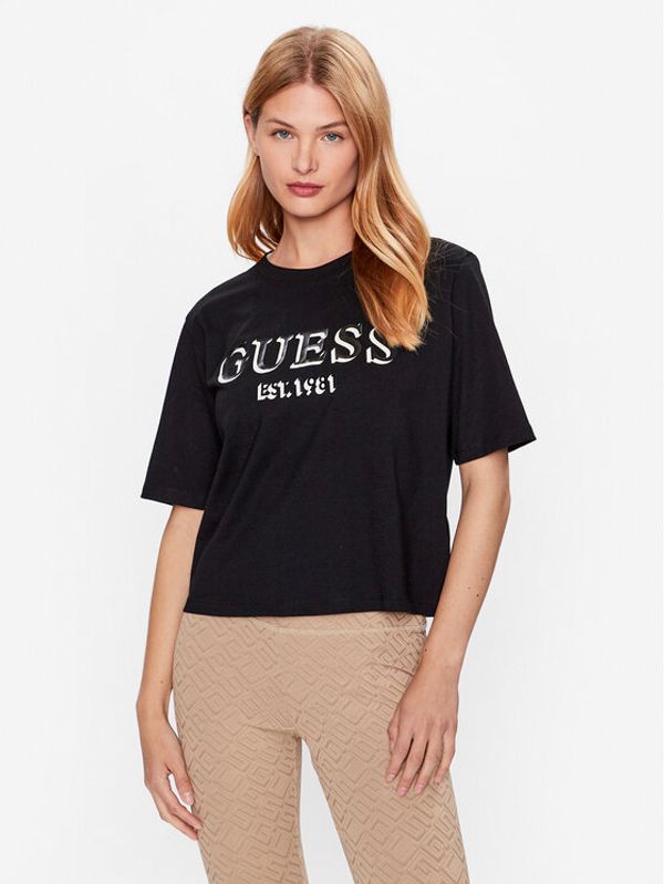 Guess Guess Тишърт V3YI16 I3Z14 Черен Regular Fit