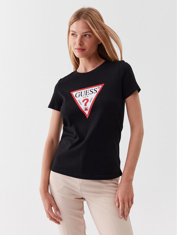 Guess Guess Тишърт W1YI1B I3Z14 Черен Slim Fit
