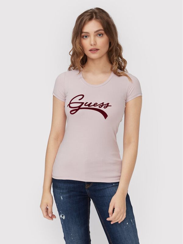 Guess Guess Тишърт W2BI66 J1311 Виолетов Regular Fit