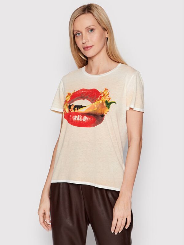 Guess Guess Тишърт W2YI03 K9SN1 Бежов Regular Fit