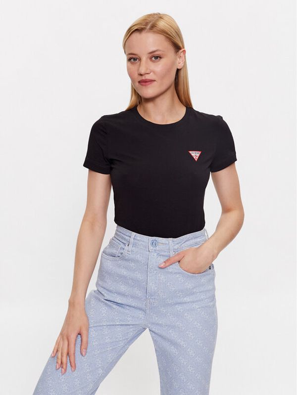 Guess Guess Тишърт W2YI44 J1314 Черен Slim Fit