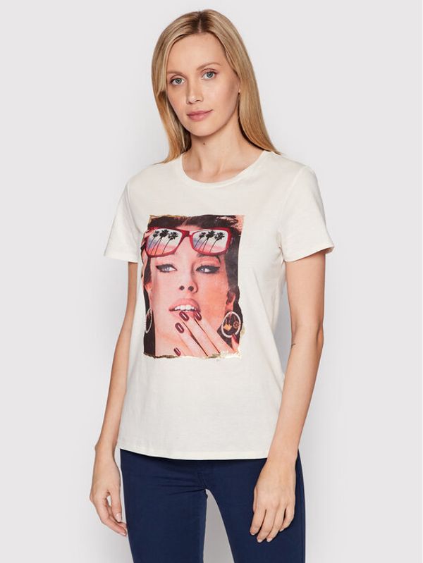 Guess Guess Тишърт W2YI46 K9RM1 Бежов Regular Fit