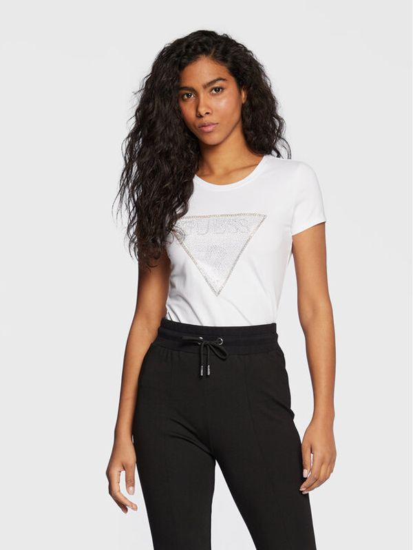 Guess Guess Тишърт W3RI05 KA0Q1 Бял Slim Fit