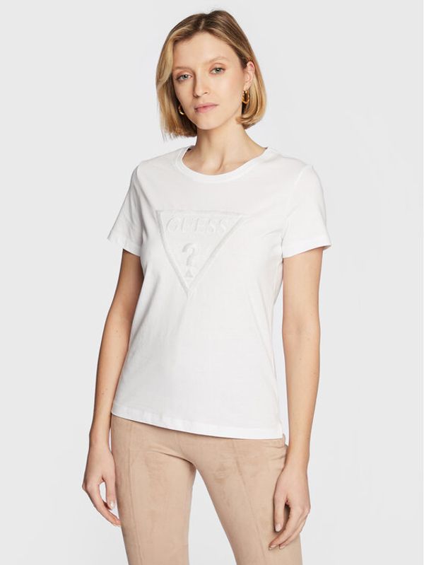 Guess Guess Тишърт W3RI19 I3Z14 Бял Regular Fit