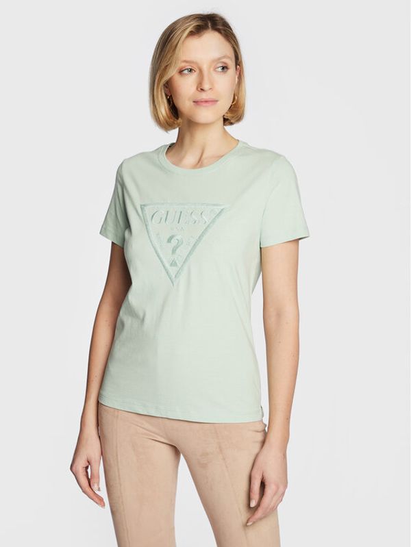 Guess Guess Тишърт W3RI19 I3Z14 Зелен Regular Fit