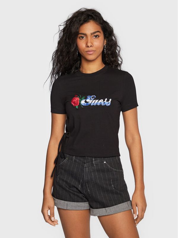 Guess Guess Тишърт W3RI22 J1314 Черен Regular Fit