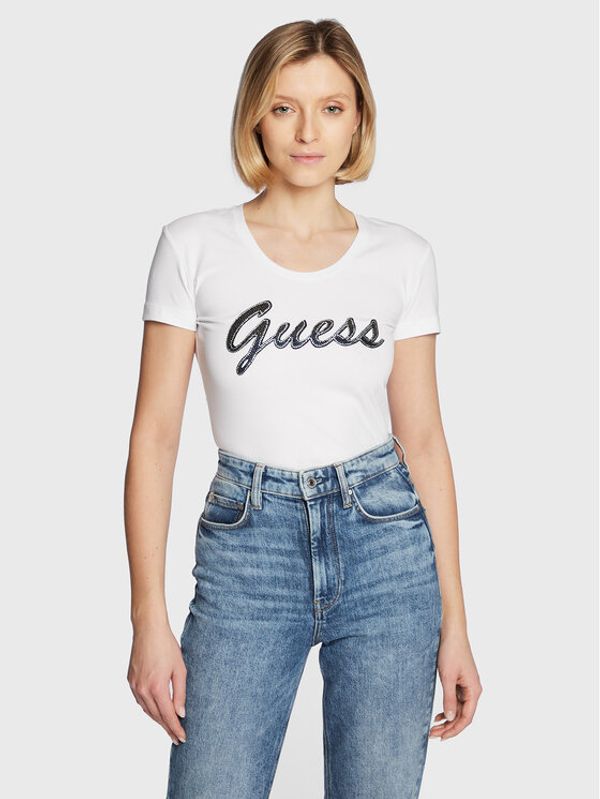 Guess Guess Тишърт W3RI50 J1314 Бял Slim Fit