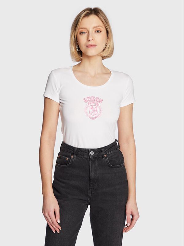 Guess Guess Тишърт W3RI60 J1314 Бял Regular Fit