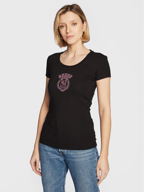 Guess Guess Тишърт W3RI60 J1314 Черен Regular Fit