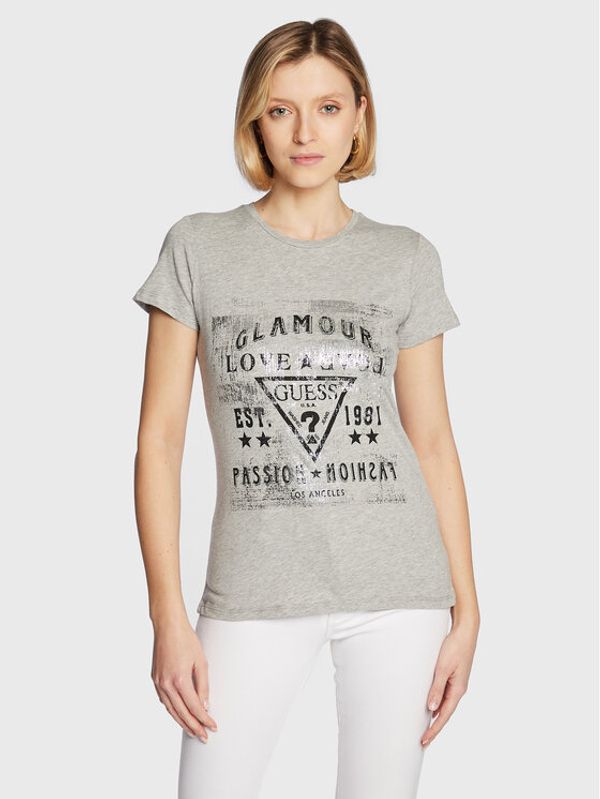 Guess Guess Тишърт W3RI62 JA900 Сив Regular Fit