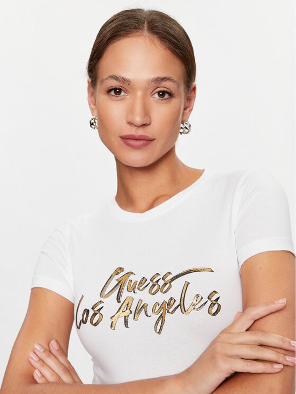 Guess Guess Тишърт W3YI18 J1314 Бял Slim Fit