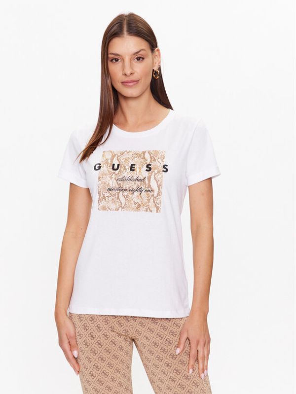 Guess Guess Тишърт W3YI24 JA914 Бял Regular Fit