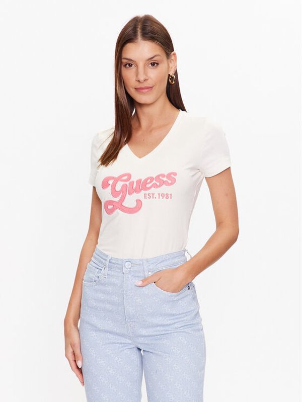 Guess Guess Тишърт W3YI34 J1314 Бял Slim Fit