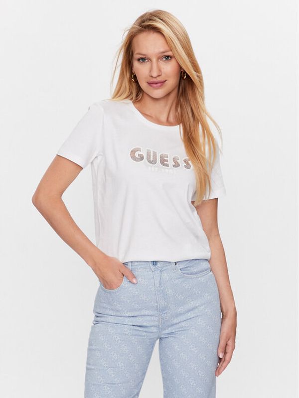 Guess Guess Тишърт W3YI39 I3Z14 Бял Slim Fit