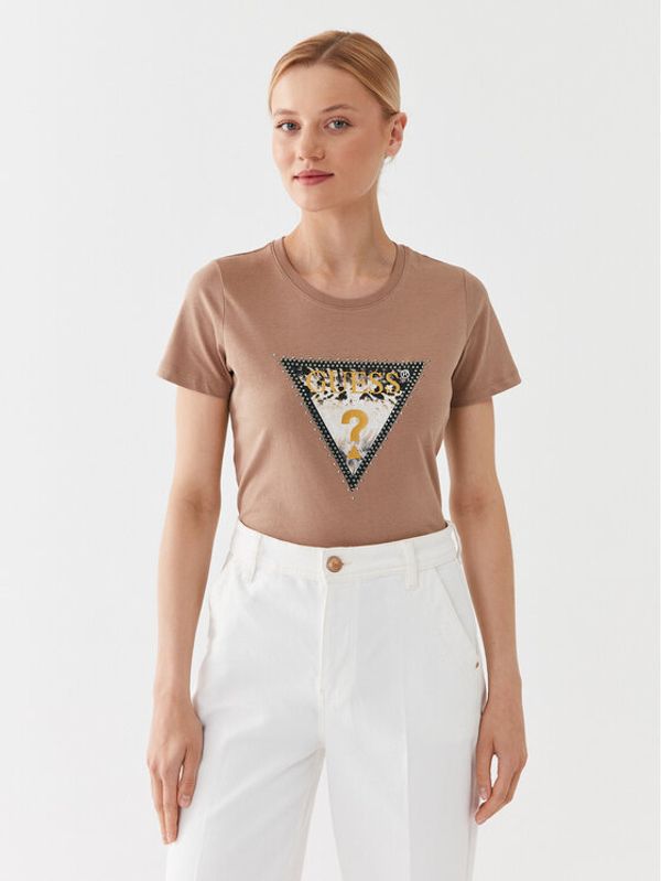 Guess Guess Тишърт W3YI41 I3Z14 Бежов Regular Fit