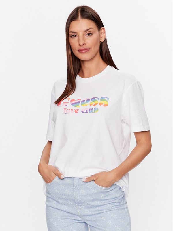 Guess Guess Тишърт W3YI53 K9RM1 Бял Regular Fit