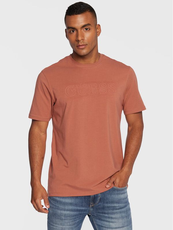 Guess Guess Тишърт Z2YI11 J1311 Кафяв Regular Fit