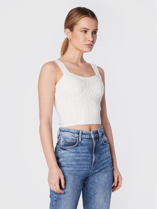 Guess Guess топ Blaire W2BR59 Z2QA0 Екрю Slim Fit