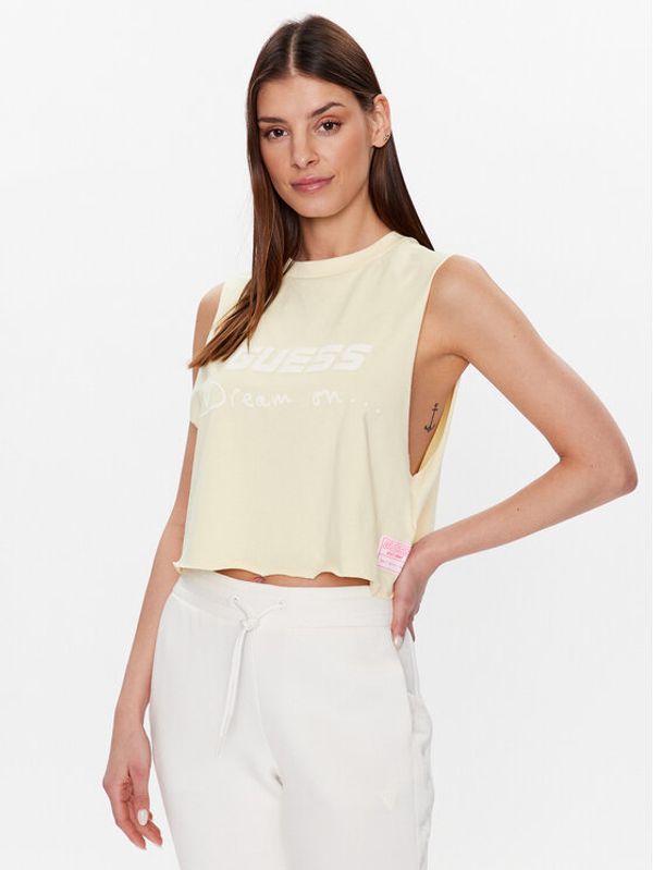 Guess Guess топ Dalya V3GP11 K8FQ4 Жълт Regular Fit