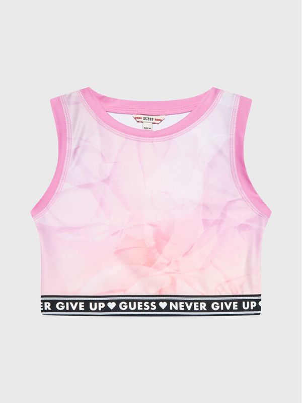 Guess Guess топ J3RI02 MC01P Розов Slim Fit