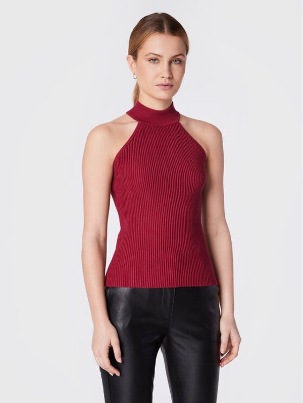 Guess Guess топ Shayna W2BR66 Z2YK2 Червен Slim Fit