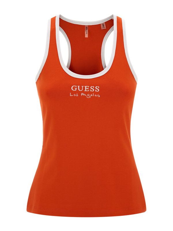 Guess Guess топ Sporty E3GP05 KBP41 Оранжев Slim Fit