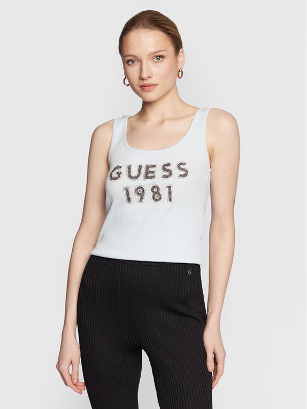 Guess Guess топ Tank Top W3RP07 K1814 Син Slim Fit
