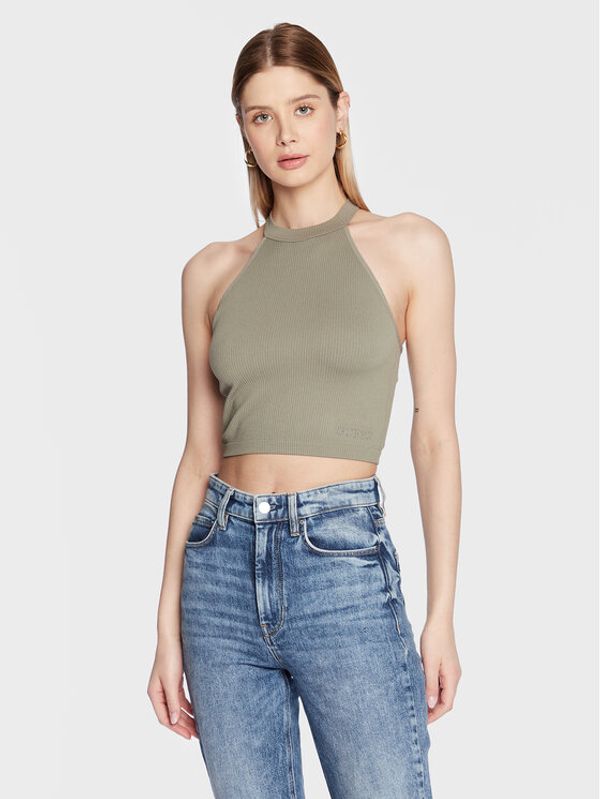 Guess Guess топ Tori W3GZ02 Z2ZN0 Зелен Slim Fit