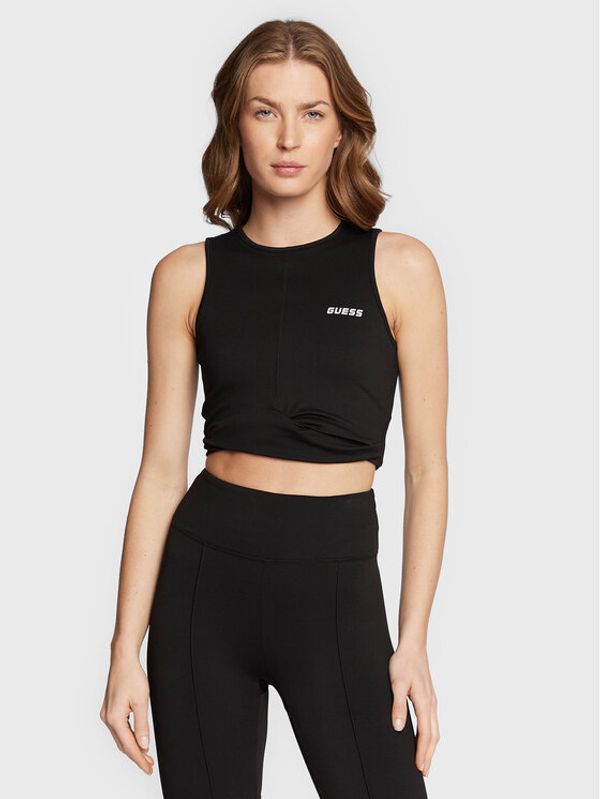 Guess Guess топ V2BP03 MC04Z Черен Slim Fit