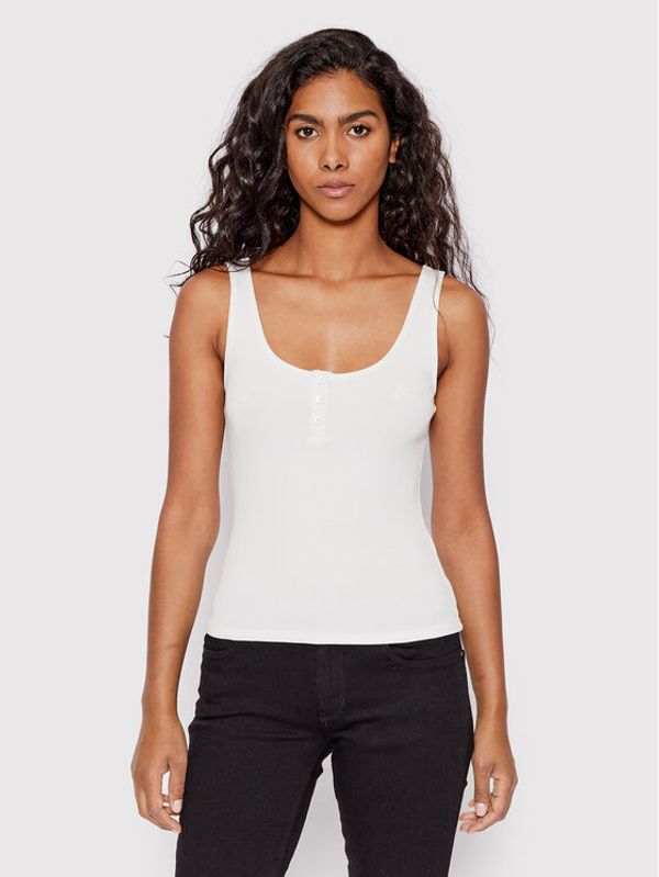 Guess Guess топ W2YI00 KA0H1 Бял Slim Fit