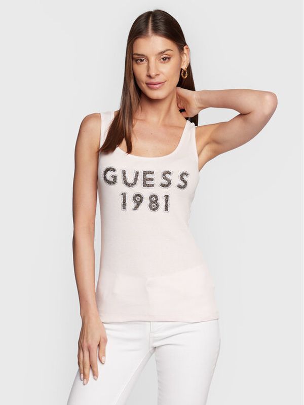 Guess Guess топ W3RP07 K1814 Розов Slim Fit