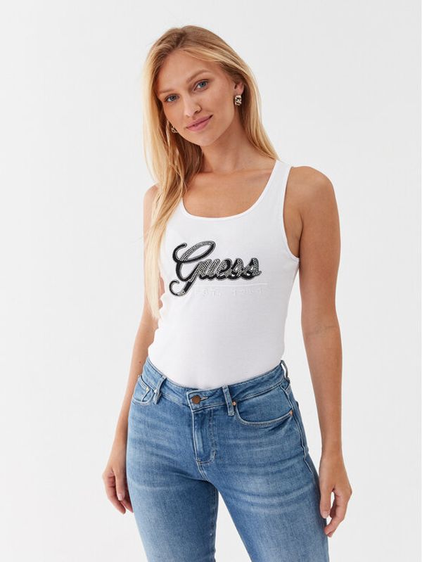 Guess Guess топ W3YP10 K1814 Бял Slim Fit