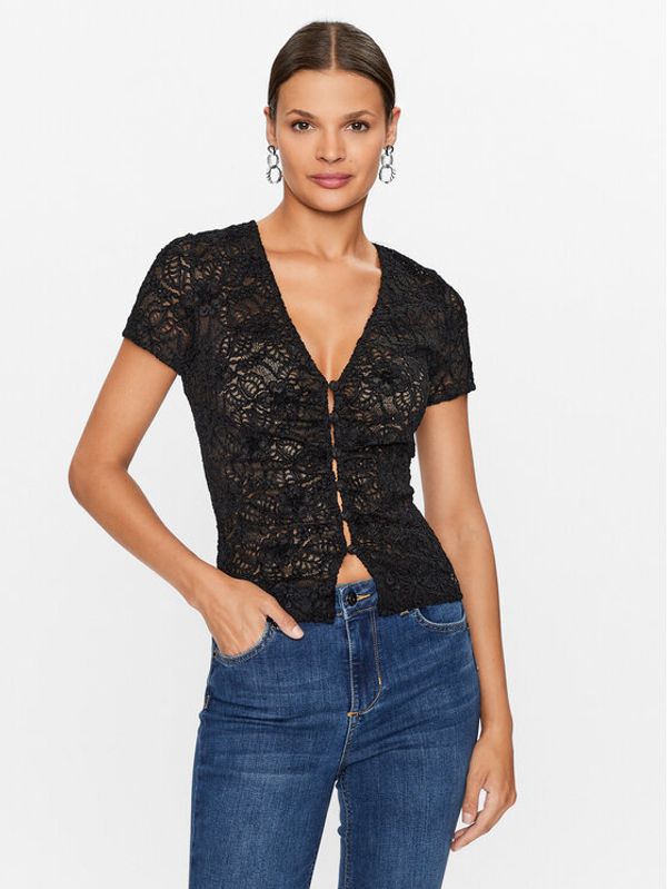 Guess Guess топ W3YP20 KBU40 Черен Regular Fit