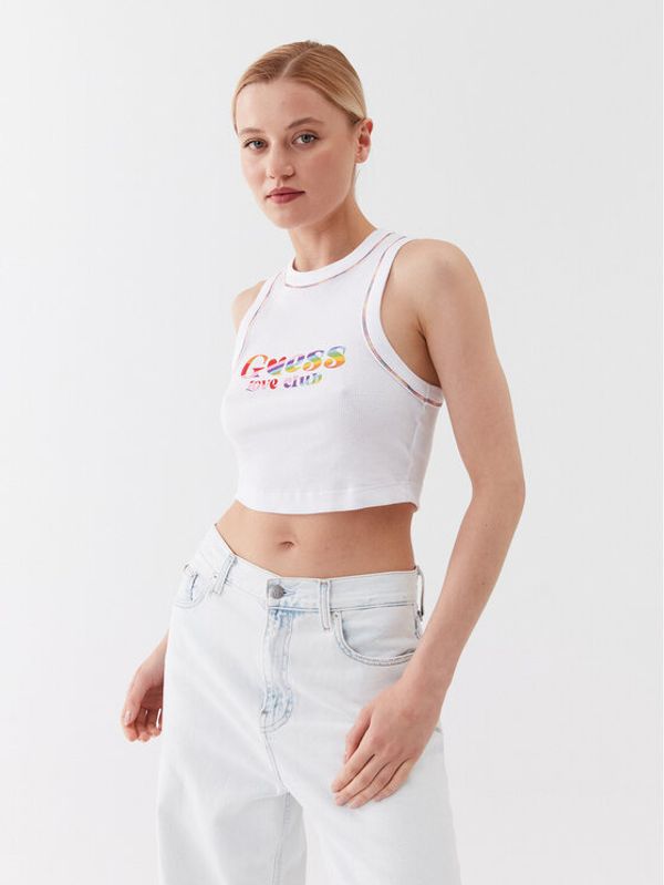 Guess Guess топ W3YP45 K1811 Бял Slim Fit