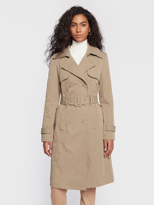 Guess Guess Тренч Felicia W3RL20 WF5Z2 Зелен Slim Fit