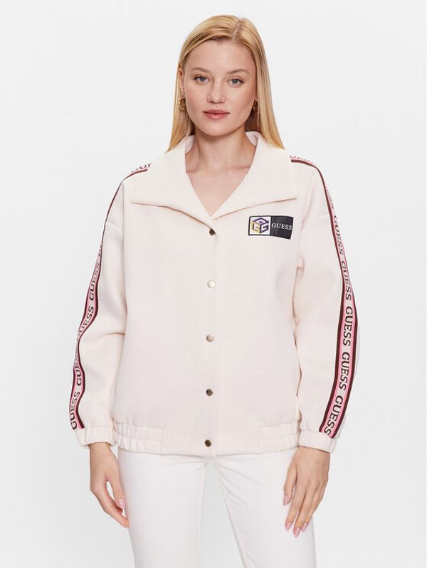 Guess Guess Яке бомбър Beulah V3YL01 KBSK0 Екрю Regular Fit