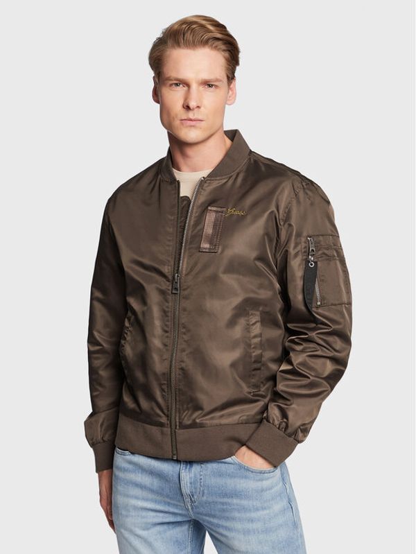 Guess Guess Яке бомбър Exo M2GL35 W8550 Кафяв Regular Fit