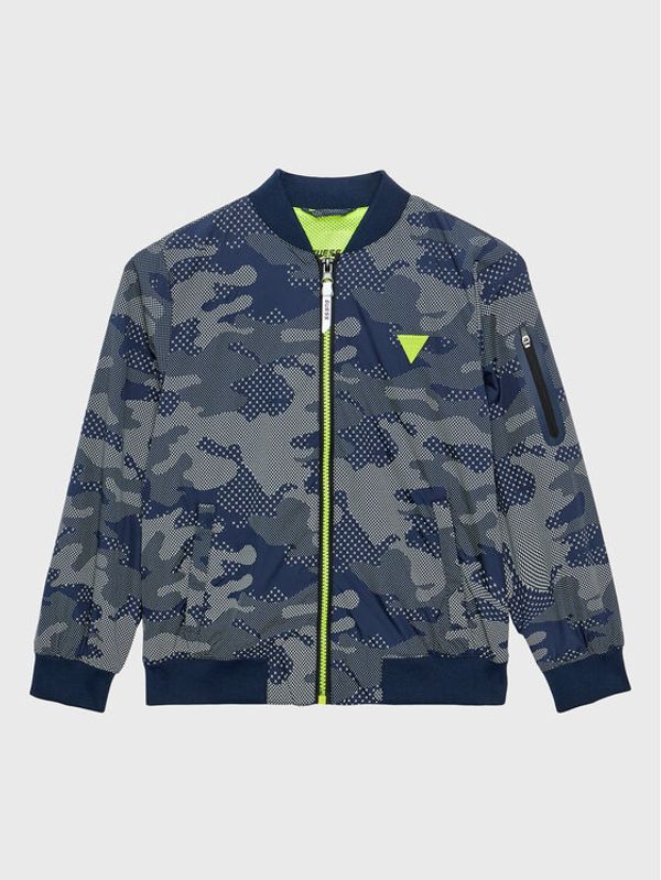 Guess Guess Яке бомбър L3RL11 WF3M0 Тъмносин Regular Fit