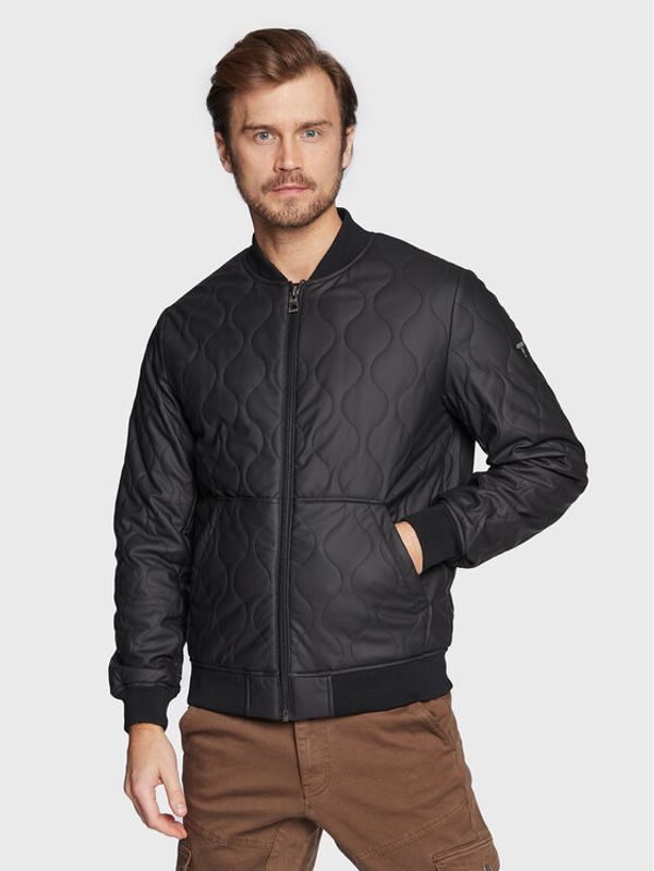 Guess Guess Яке бомбър M3RL08 WBS80 Черен Regular Fit