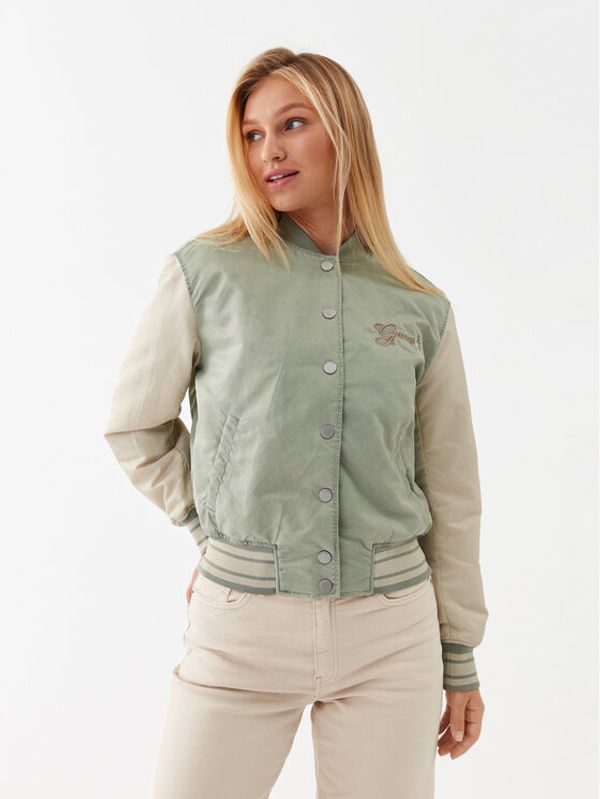 Guess Guess Яке бомбър W3YL09 WFIU0 Зелен Regular Fit
