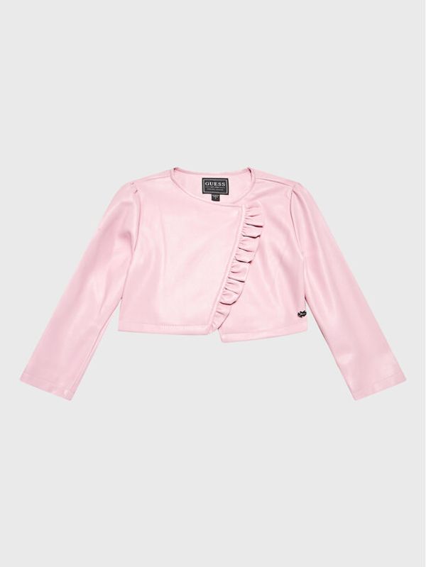 Guess Guess Яке от имитация на кожа A3RL01 WE8D0 Розов Regular Fit