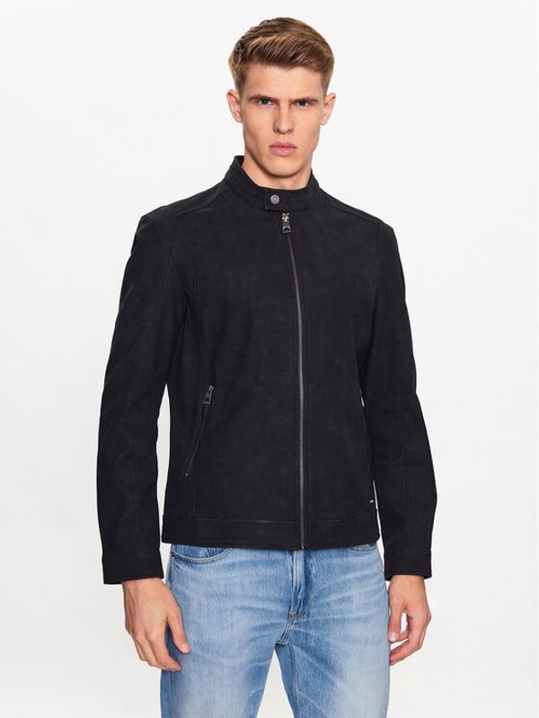 Guess Guess Яке от имитация на кожа M3YL00 WFHA0 Черен Regular Fit