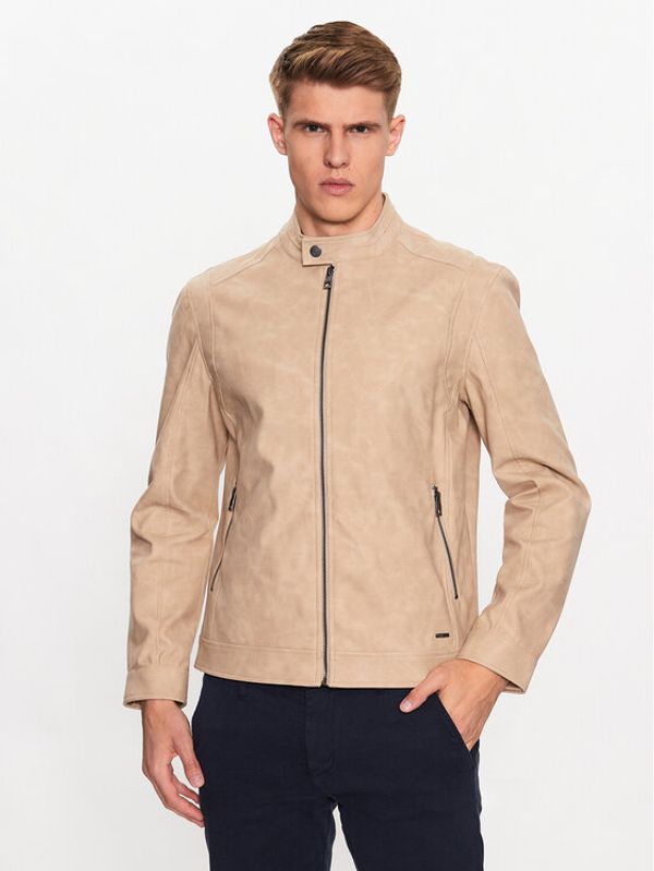 Guess Guess Яке от имитация на кожа M3YL00 WFHA0 Кафяв Regular Fit