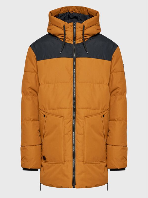 Halti Halti Пухено яке Linjat 065-0419 Кафяв Regular Fit